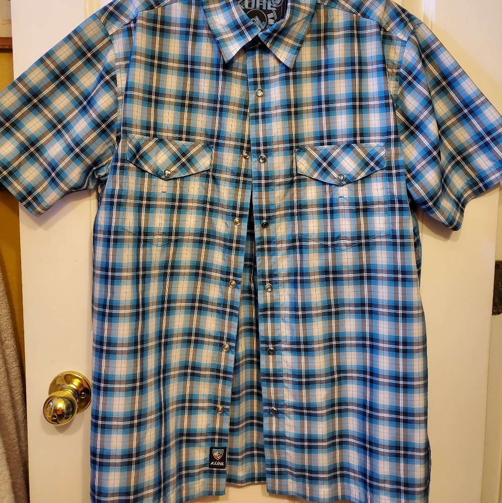 Kuhl Men's Konquer Plaid Short Sleeve Shirt